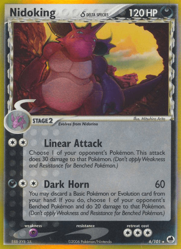 Nidoking δ — EX Dragon Frontiers 6/101