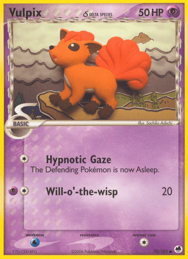 Vulpix δ — EX Dragon Frontiers 70/101