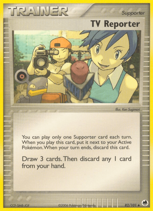 TV Reporter — EX Dragon Frontiers 82/101