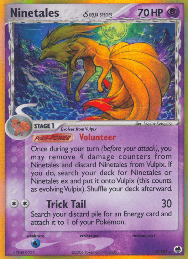 Ninetales δ — EX Dragon Frontiers 8/101