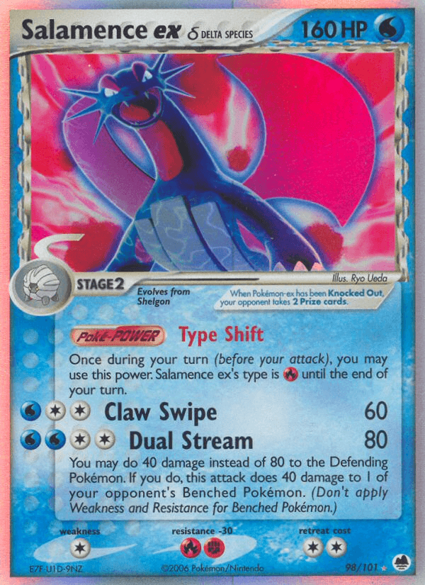 Salamence ex δ — EX Dragon Frontiers 98/101