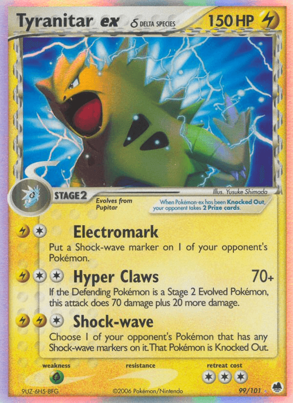Tyranitar ex δ — EX Dragon Frontiers 99/101