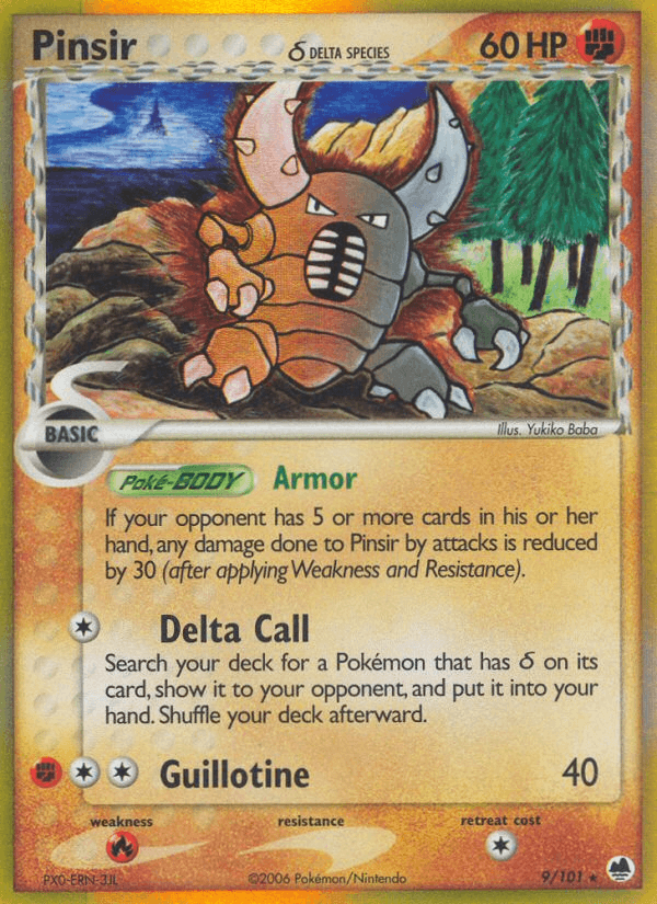 Pinsir δ — EX Dragon Frontiers 9/101