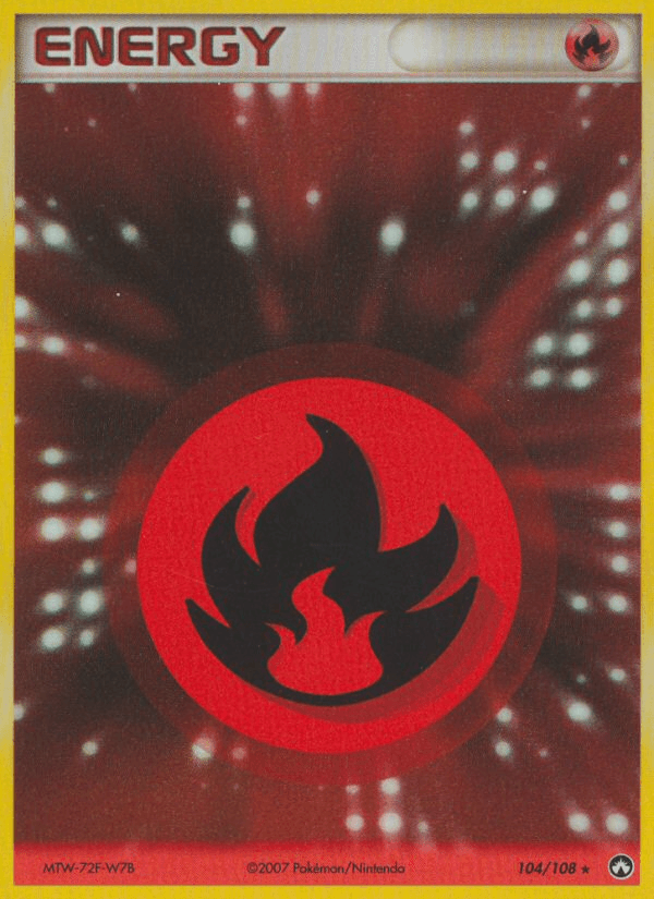 Fire Energy — EX Power Keepers 104/108