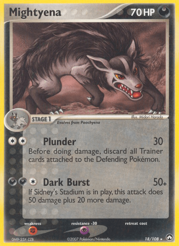 Mightyena — EX Power Keepers 18/108