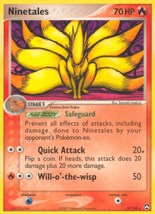 Ninetales — EX Power Keepers 19/108