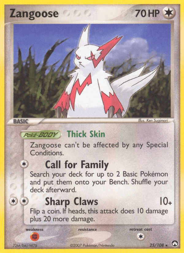 Zangoose — EX Power Keepers 25/108