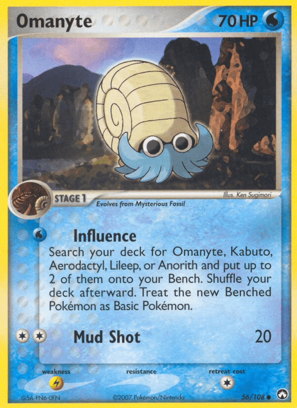 Omanyte — EX Power Keepers 56/108
