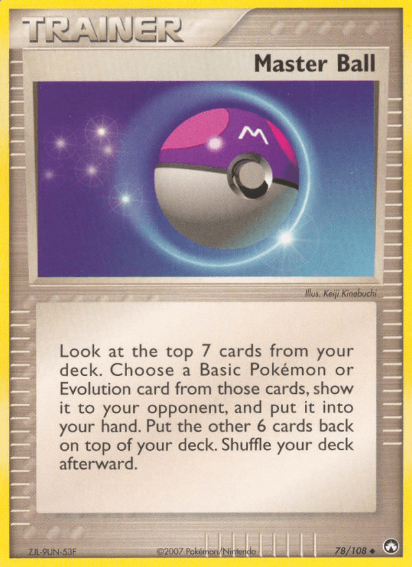 Master Ball — EX Power Keepers 78/108
