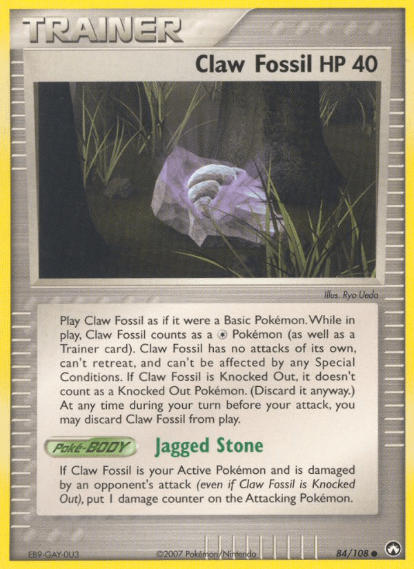 Claw Fossil — EX Power Keepers 84/108