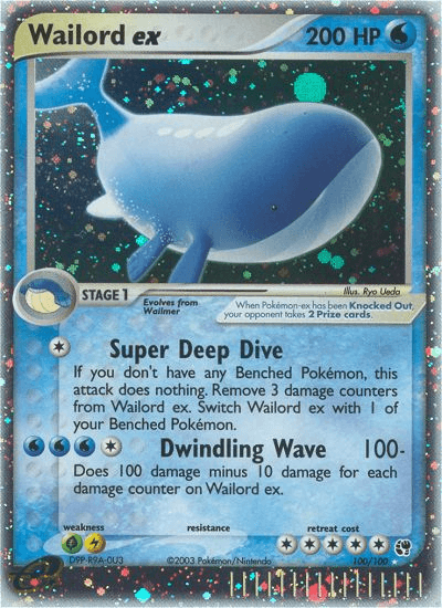 Wailord ex — EX Sandstorm 100/100