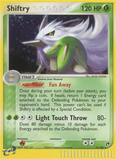 Shiftry — EX Sandstorm 12/100