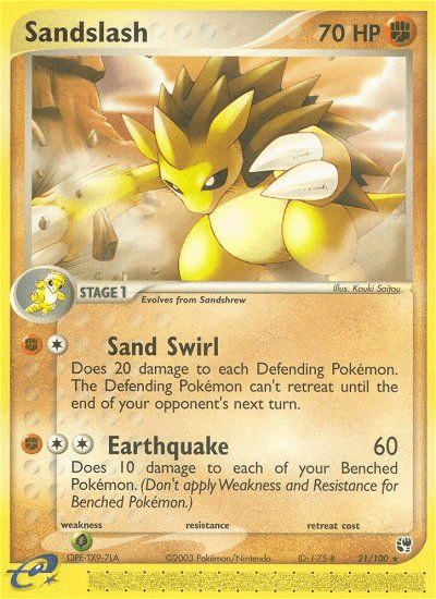 Sandslash — EX Sandstorm 21/100