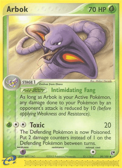 Arbok — EX Sandstorm 29/100