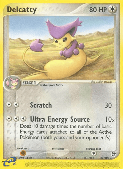Delcatty — EX Sandstorm 34/100