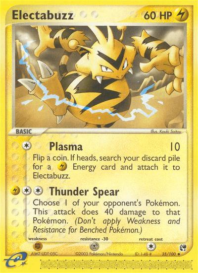 Electabuzz — EX Sandstorm 35/100