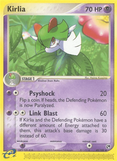 Kirlia — EX Sandstorm 40/100