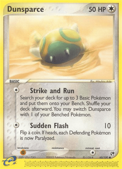 Dunsparce — EX Sandstorm 60/100