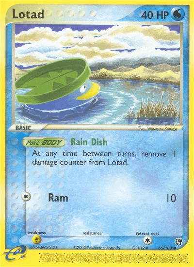 Lotad — EX Sandstorm 66/100