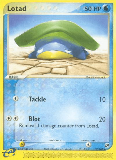 Lotad — EX Sandstorm 67/100