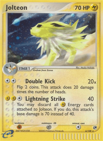 Jolteon — EX Sandstorm 6/100