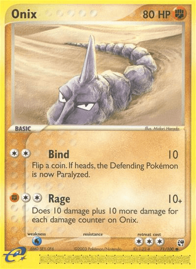Onix — EX Sandstorm 71/100