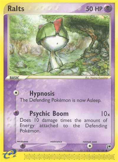 Ralts — EX Sandstorm 74/100