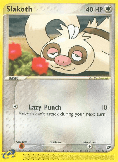 Slakoth — EX Sandstorm 80/100