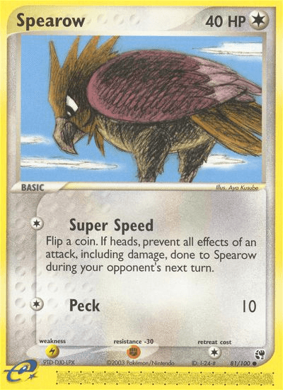 Spearow — EX Sandstorm 81/100