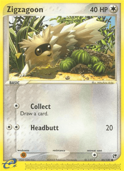 Zigzagoon — EX Sandstorm 85/100
