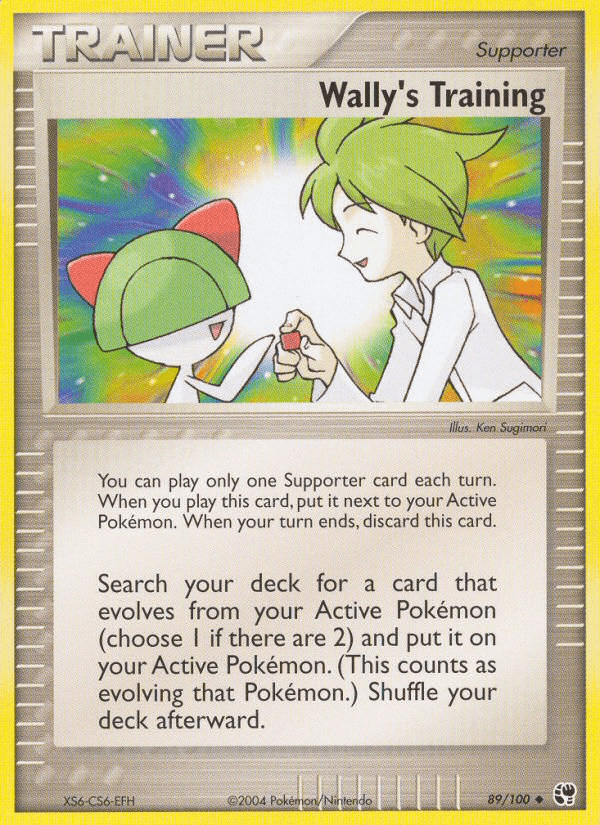 Wally's Training — EX Sandstorm 89/100