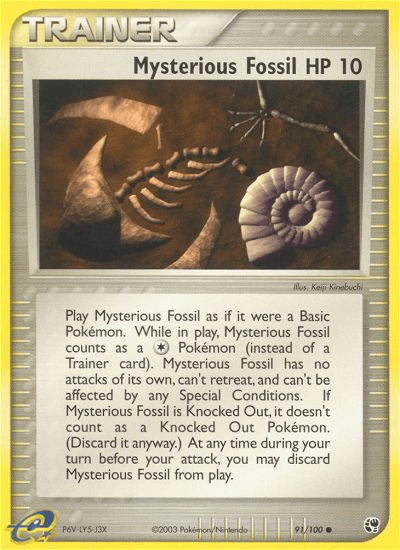 Mysterious Fossil — EX Sandstorm 91/100