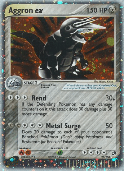 Aggron ex — EX Sandstorm 95/100