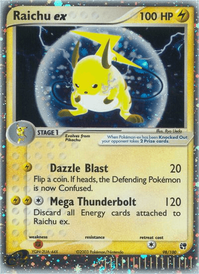 Raichu ex — EX Sandstorm 98/100