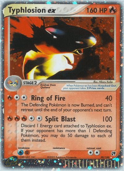 Typhlosion ex — EX Sandstorm 99/100