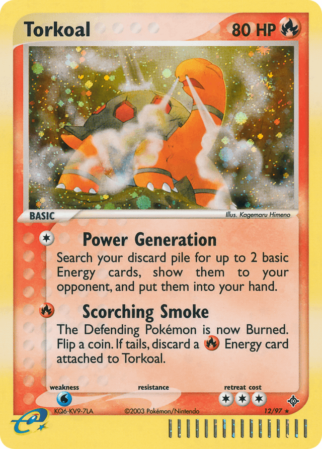 Torkoal — EX Dragon 12/97