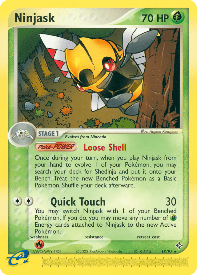 Ninjask — EX Dragon 18/97