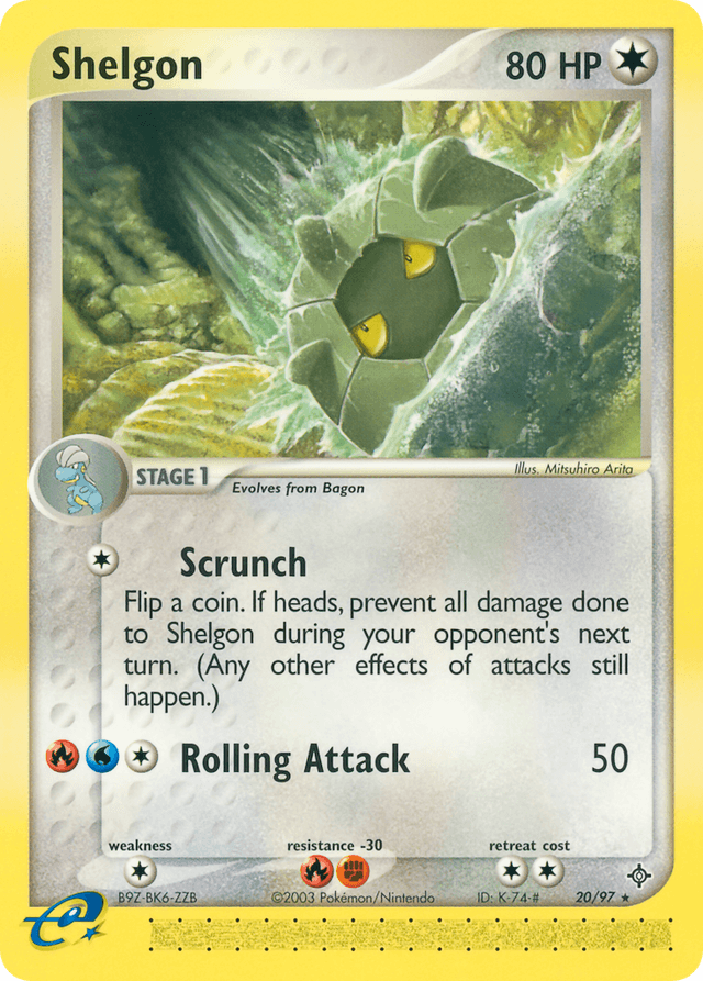 Shelgon — EX Dragon 20/97