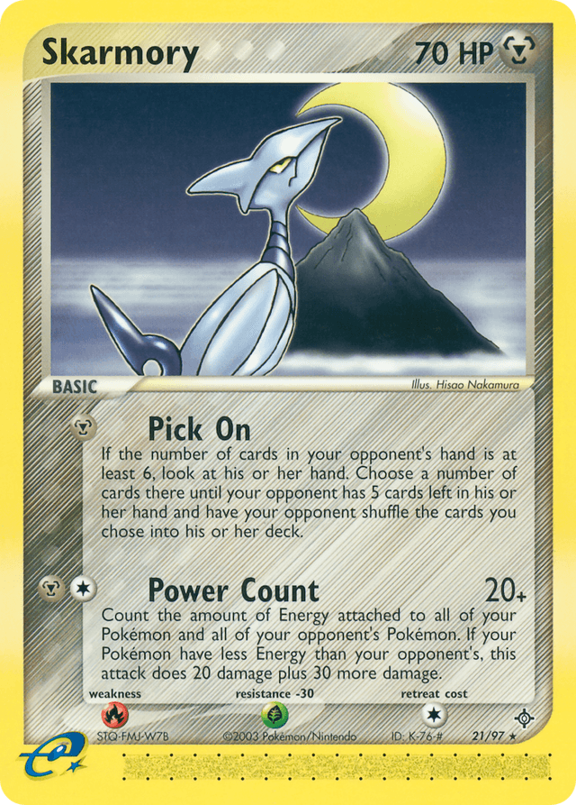 Skarmory — EX Dragon 21/97