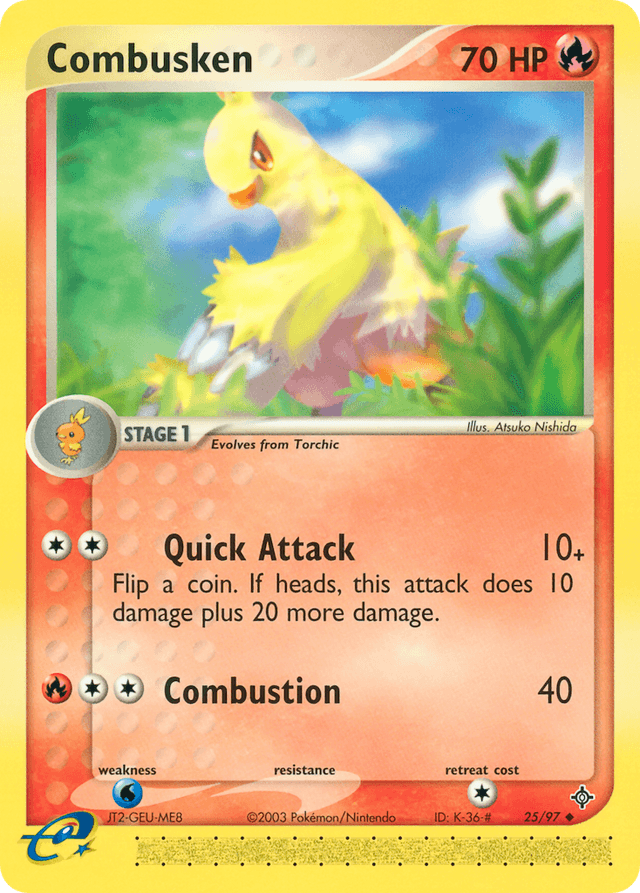 Combusken — EX Dragon 25/97