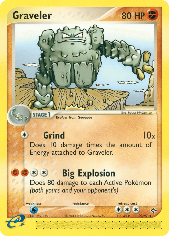 Graveler — EX Dragon 29/97