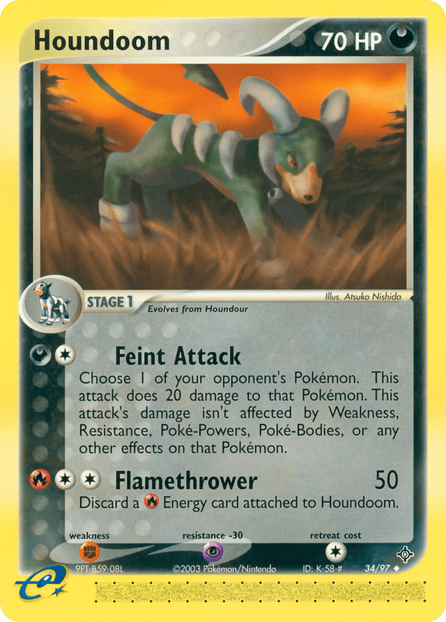 Houndoom — EX Dragon 34/97