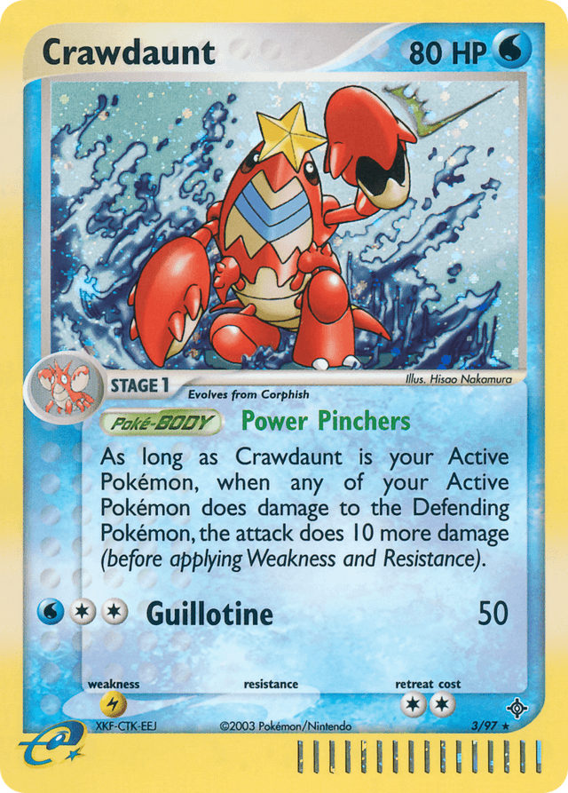 Crawdaunt — EX Dragon 3/97