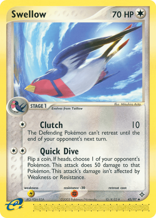 Swellow — EX Dragon 45/97