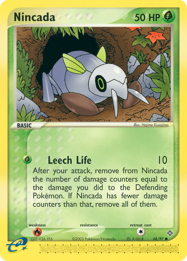 Nincada — EX Dragon 68/97