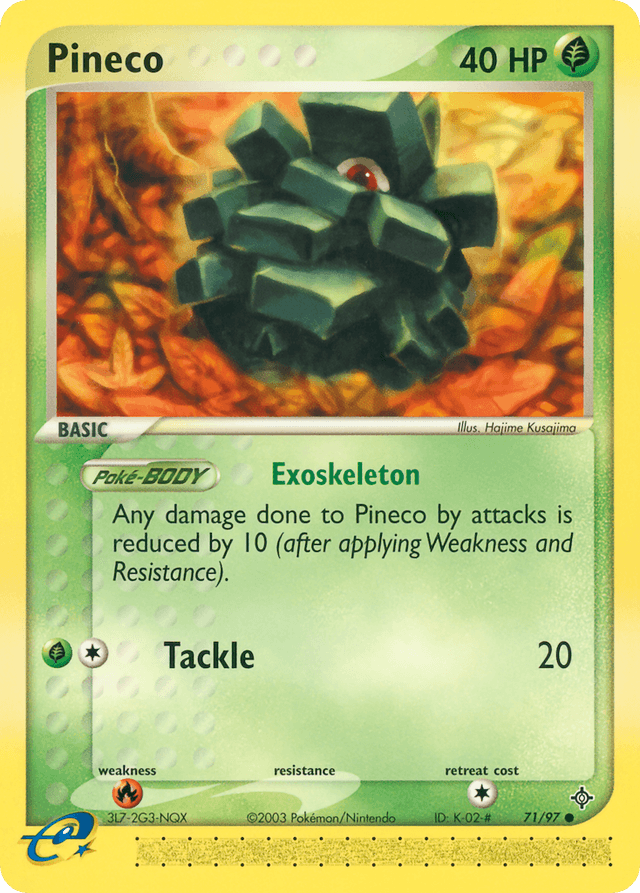 Pineco — EX Dragon 71/97