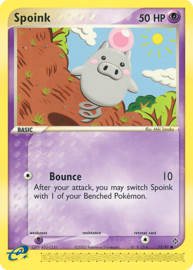 Spoink — EX Dragon 73/97