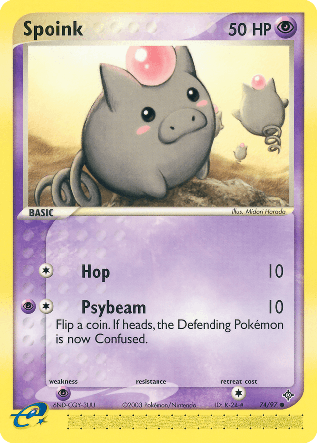 Spoink — EX Dragon 74/97