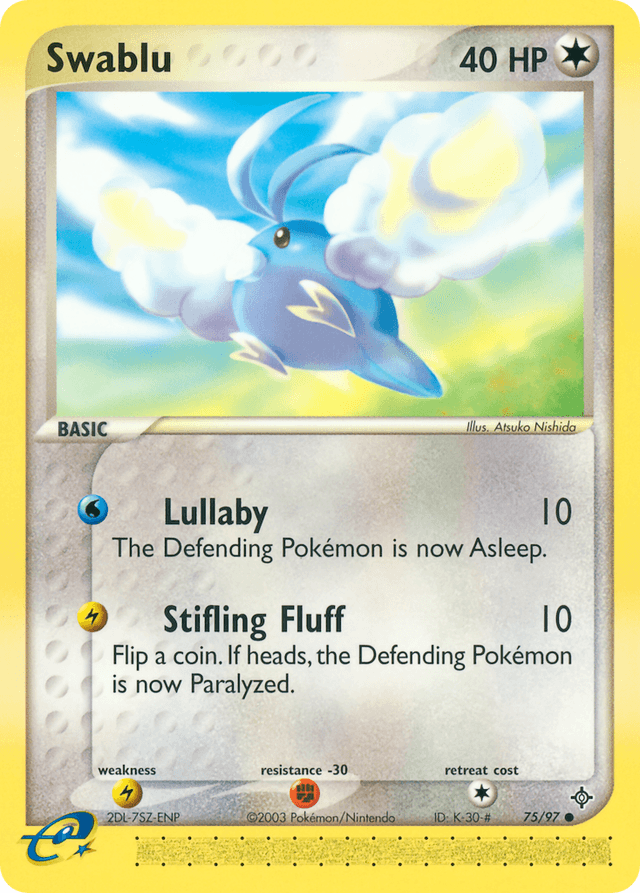 Swablu — EX Dragon 75/97