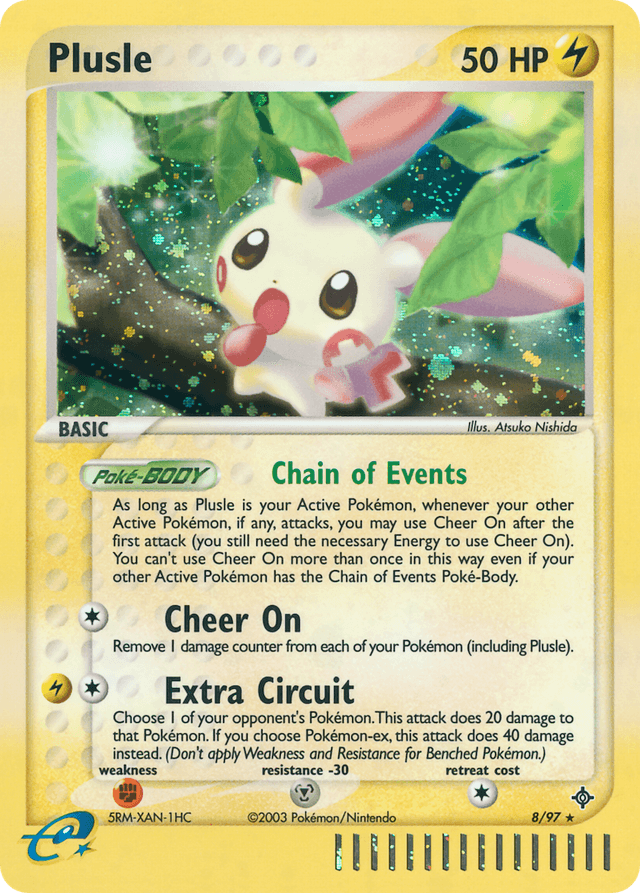 Plusle — EX Dragon 8/97